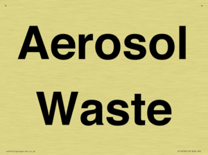 Aerosol Waste